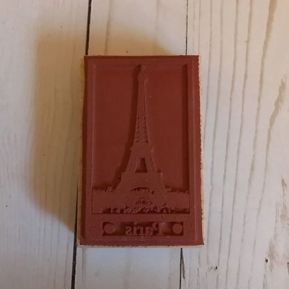 Stampington & Company Paris Eiffel Tower rubber stamp New crafts